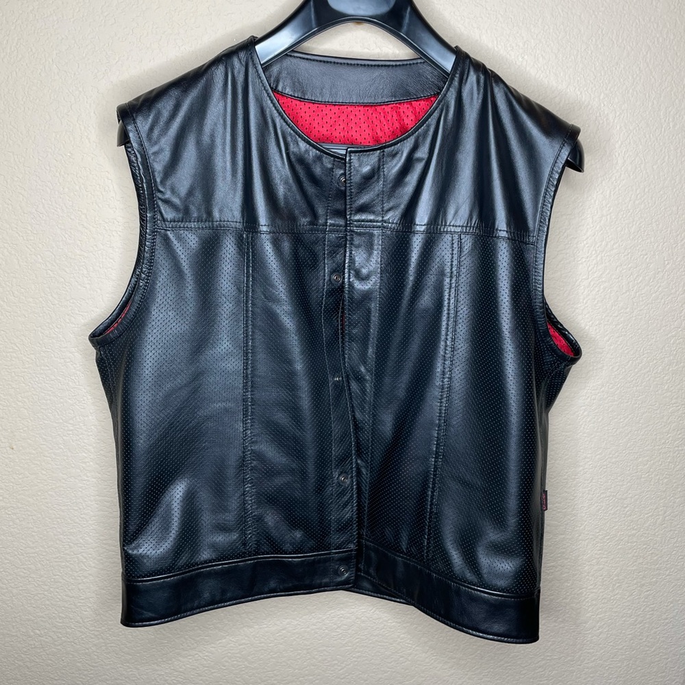 Leather Motorcycle Vest